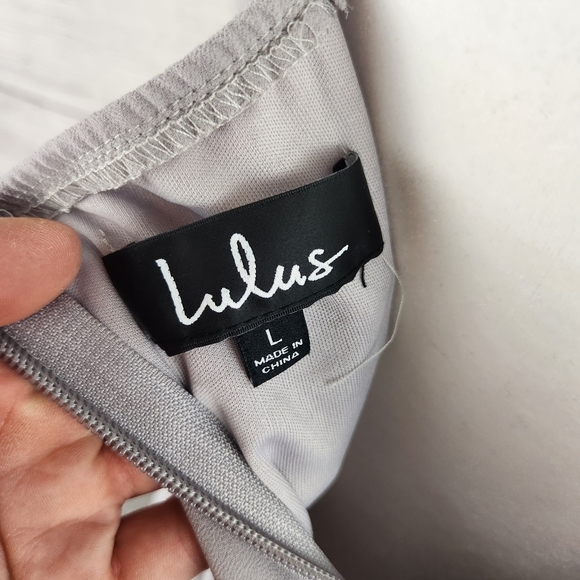 Lulu's Forevermore Taupe Skater Dress - Picture 4 of 10